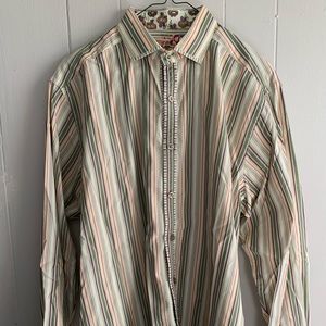 Robert Graham Button Down Dress Shirt Large